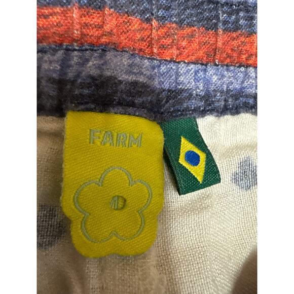 Farm Rio Multicolor Linen Floral Bandana Sleeveless Cami Tank & Shorts Set S/M - Picture 6 of 7